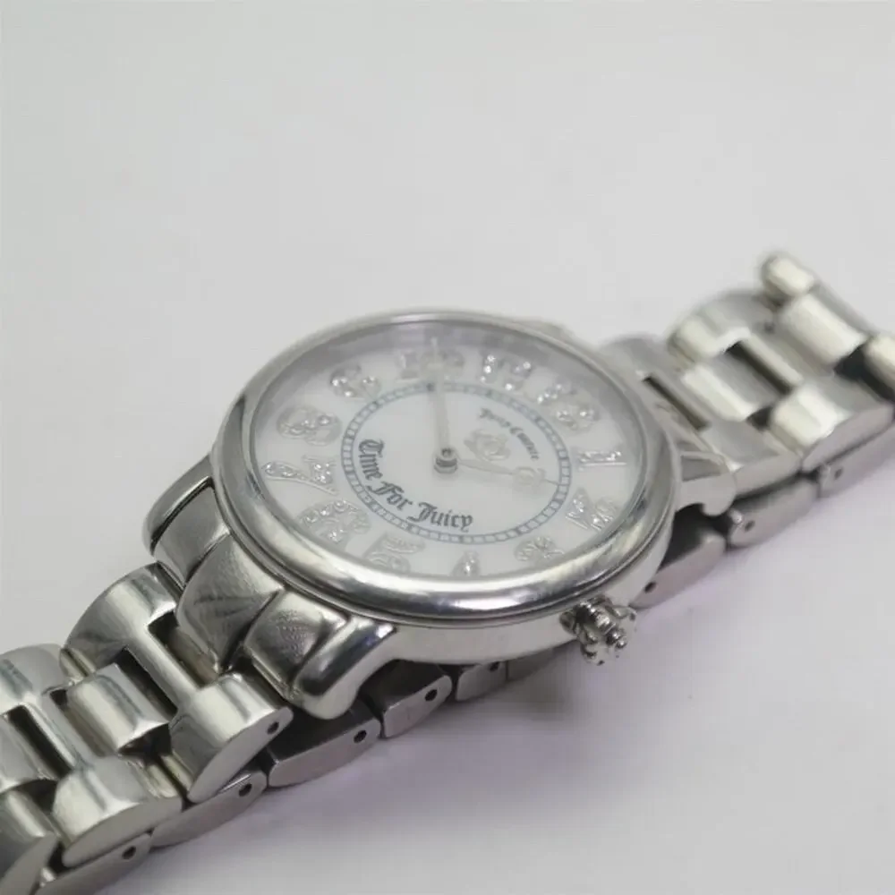 Vintage Juicy Couture Time for Juicy Quartz Stainless Steel Watch Y2K